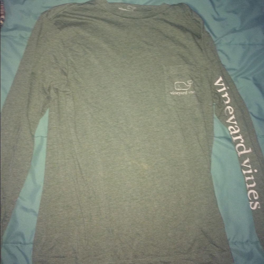 army green vineyard vines long sleeve! - Picture 1 of 2